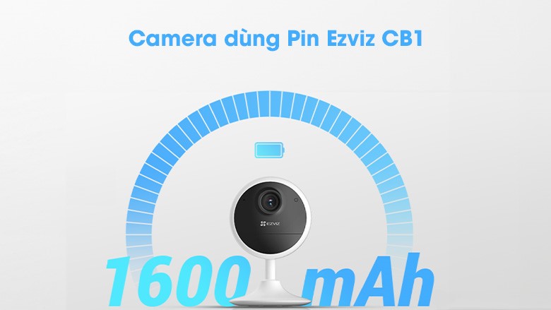 camera wifi ezviz cb1 dùng pin sạc 1600mah