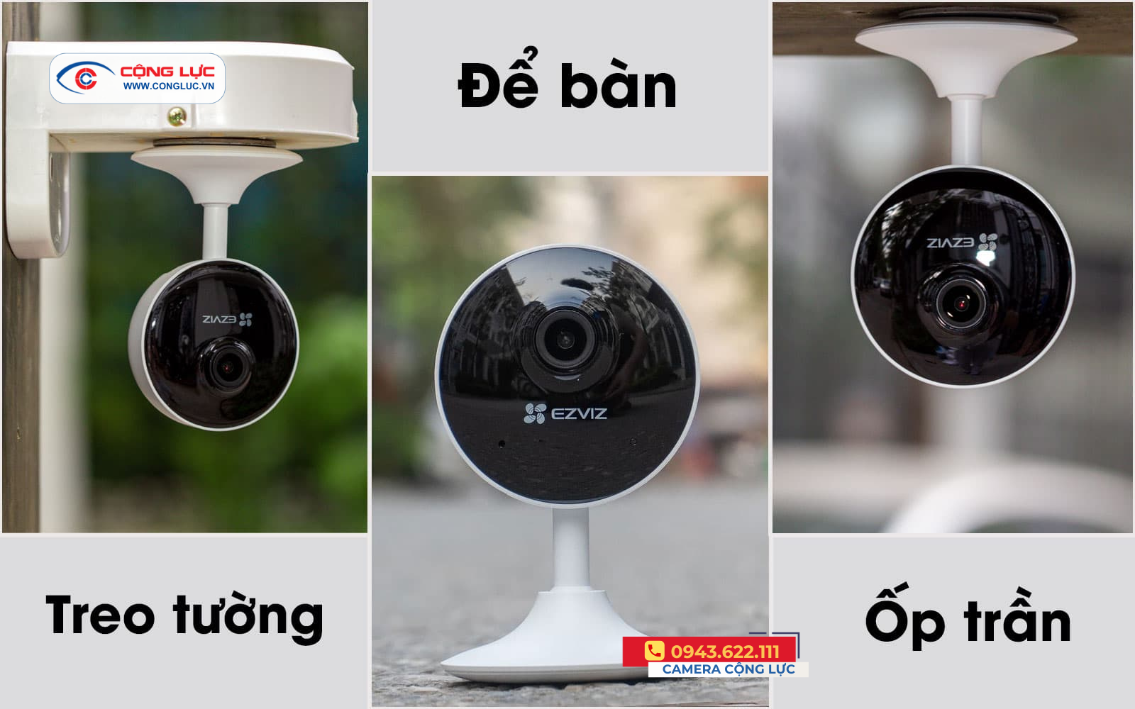 Bán camera wifi trong nhà Ezviz C1C-B 2MP giá rẻ tại Hải Phòng