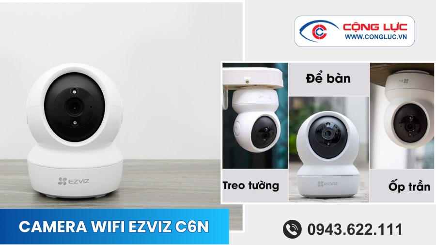 camera wifi Ezviz C6N xoay 360 độ trò chuyện 2 chiều