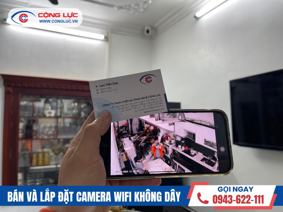 Camera Cộng Lực lắp đặt camera wifi không dây giá rẻ tại Hải Phòng