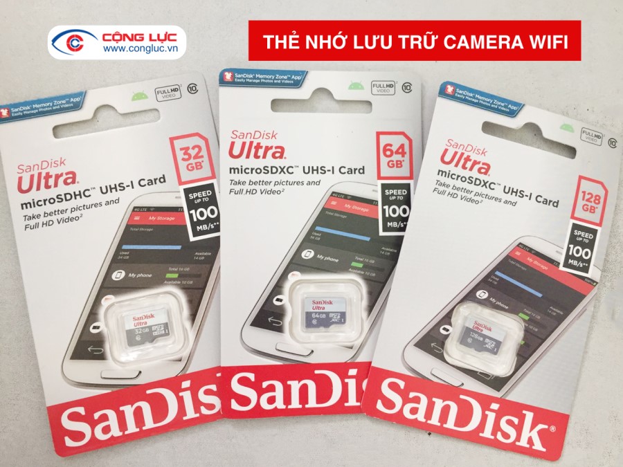 các loại Thẻ nhớ lưu trữ camera wifi