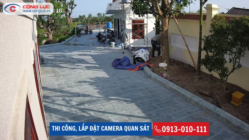 lắp camera quan sát 4mp cho nhà thờ tổ tại Thái Bình