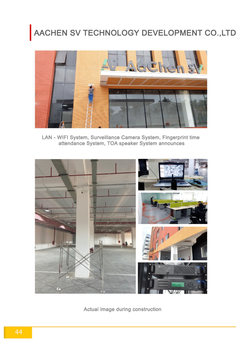 hồ sơ năng lực công ty Cộng Lực - thi công hệ thống camera nhà máy AAchen tại đồ sơn