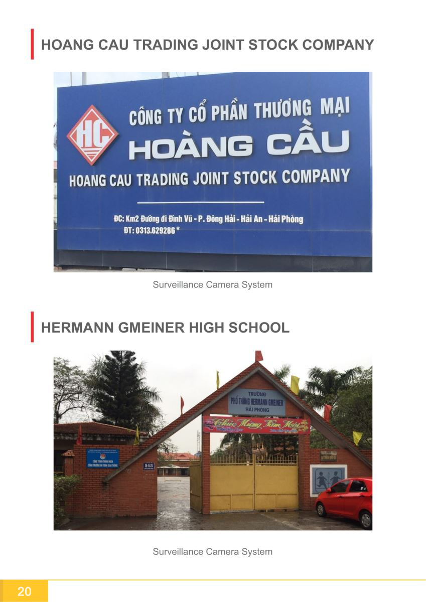 Hồ sơ năng lực công ty Cộng Lực - lắp camera công ty Hoàng Cầu Hải Phòng