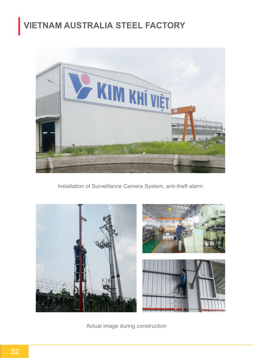 Hồ sơ năng lực công ty Cộng Lực - lắp hệ thống camera nhà máy kim khí Việt