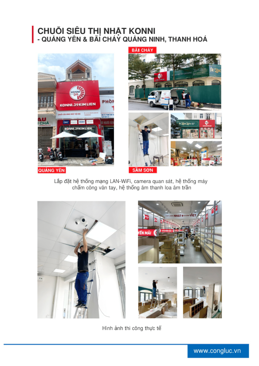 Camera Cộng Lực nhà thầu thi công hệ thống camera siêu thị konni 39