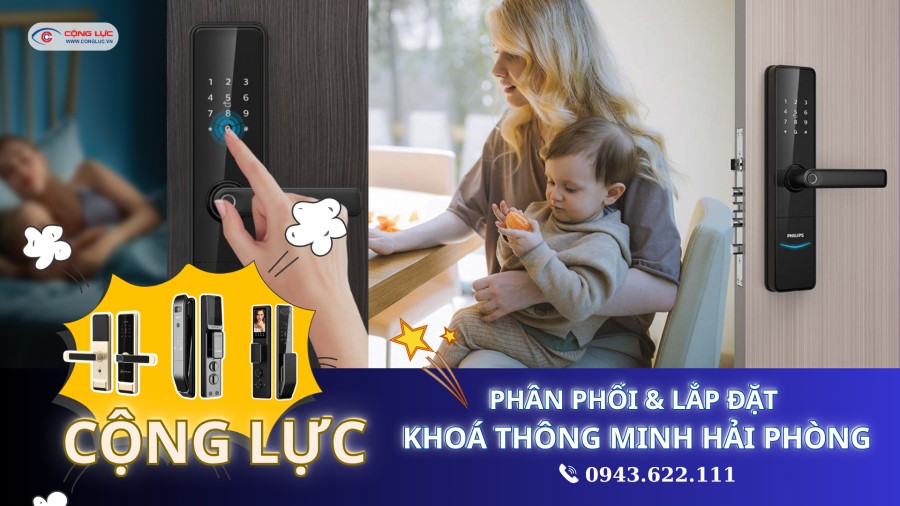Cộng Lực bán và lắp khoá thông minh tại Hải Phòng