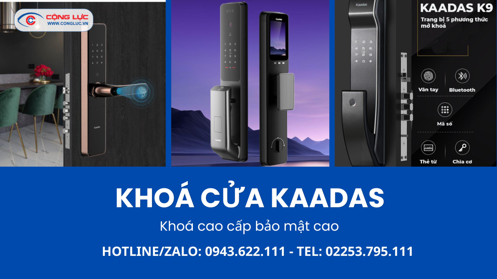 Lắp đặt khoá cửa Kaadas tại Hải Phòng giá tốt