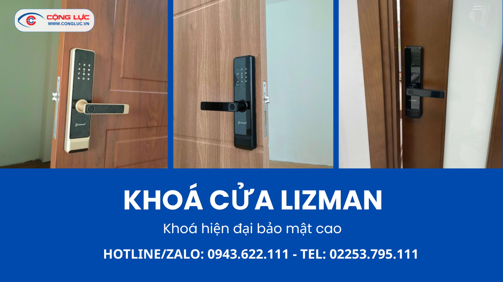 Lắp đặt khoá cửa lizman tại Hải Phòng giá tốt