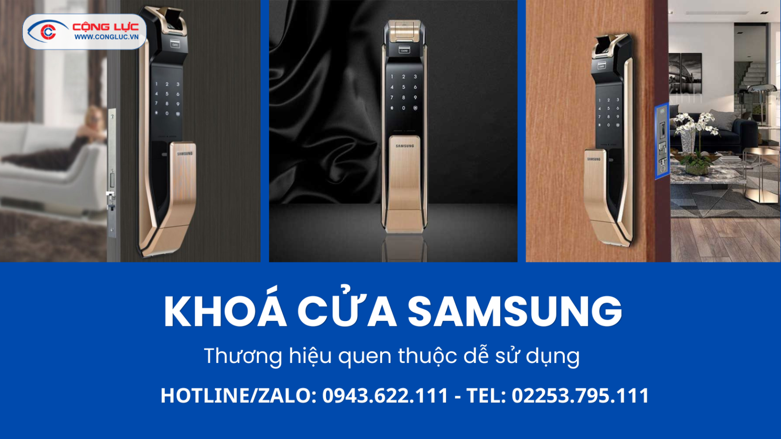 Lắp đặt khoá cửa Samsung giá tốt tại Hải Phòng