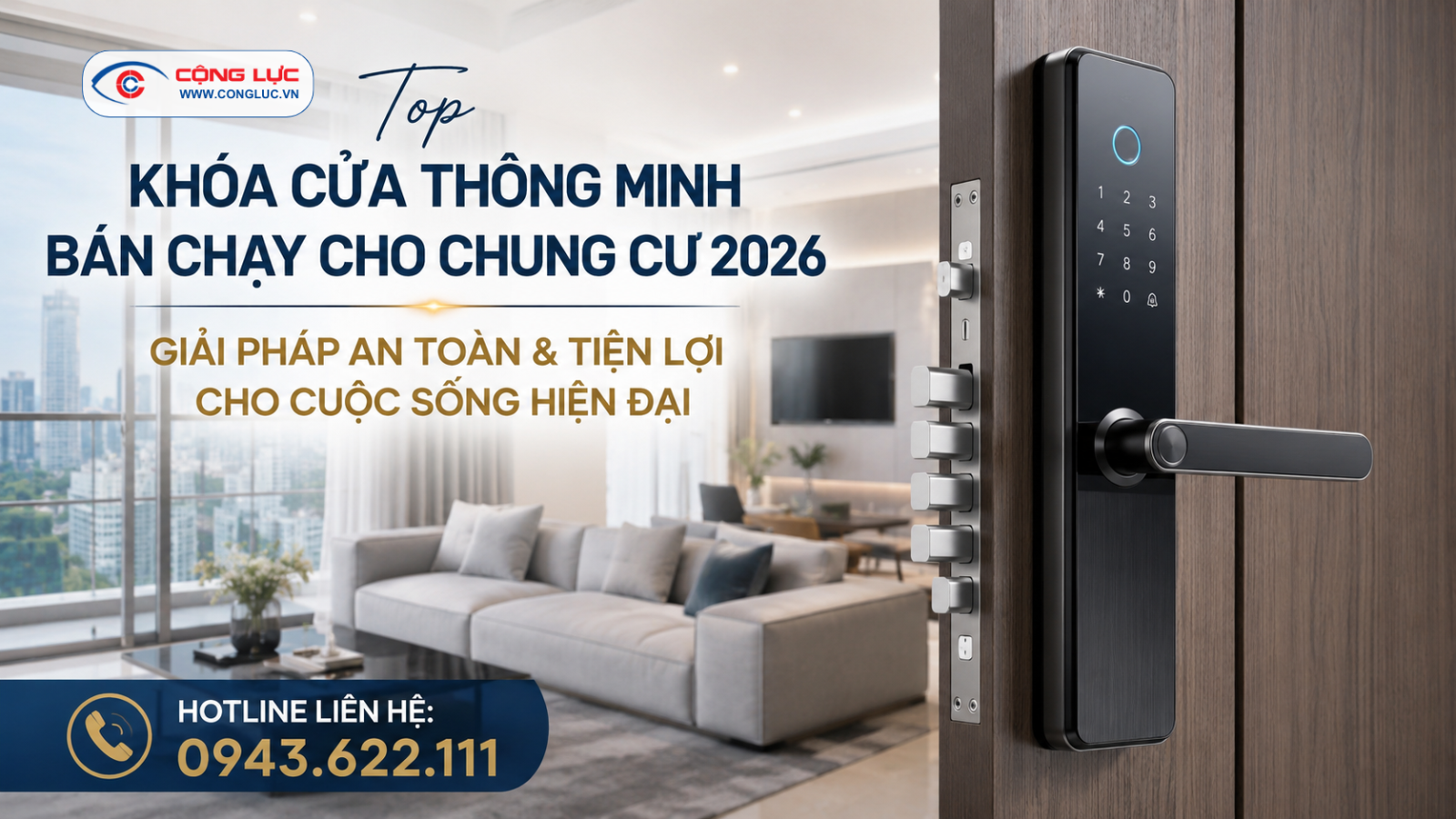 Top khoá cửa thông minh bán chạy cho chung cư năm 2026