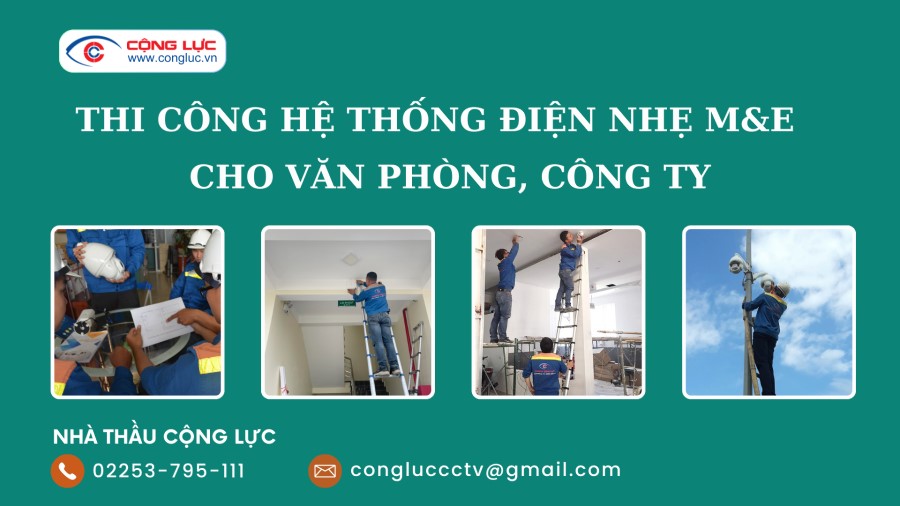 Cộng Lực thi công hệ thống điện nhẹ văn phòng công ty chuyên nghiệp