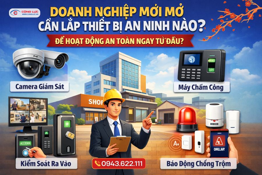 Doanh nghiệp mới mở nên lắp đặt các thiết bị an ninh nào phù hợp
