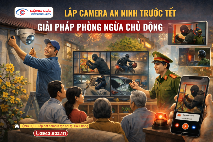 lắp đặt camera giám sát an ninh phòng ngừa chủ động