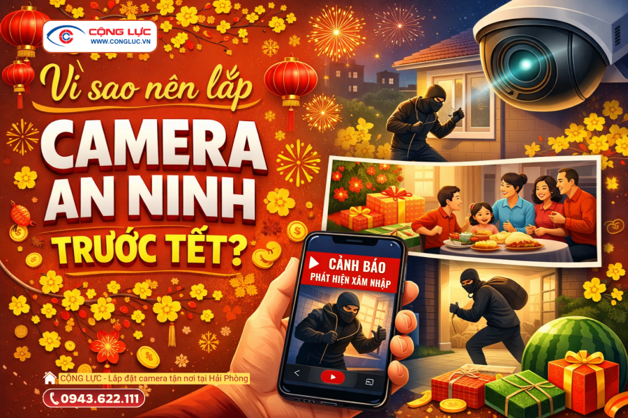 Vì sao nên lắp đặt camera an ninh trước tết