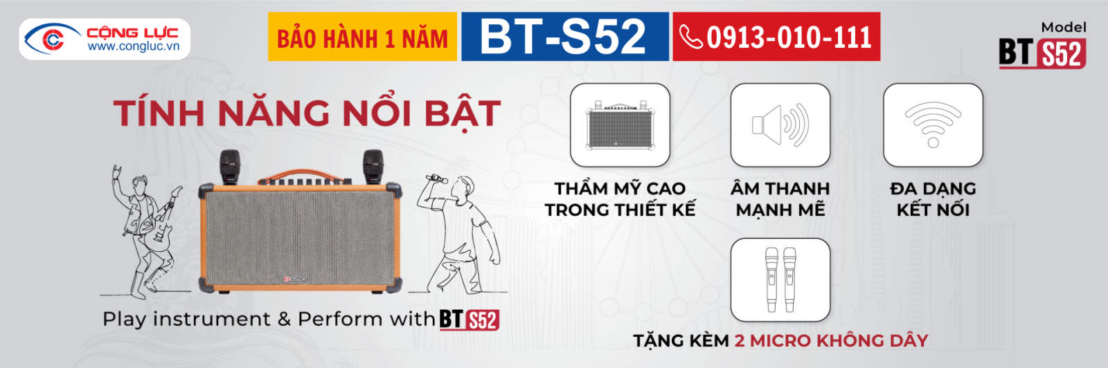Bán loa karaoke di động sumico BT-S52 chính hãng giá rẻ nhất tại Hải Phòng 6
