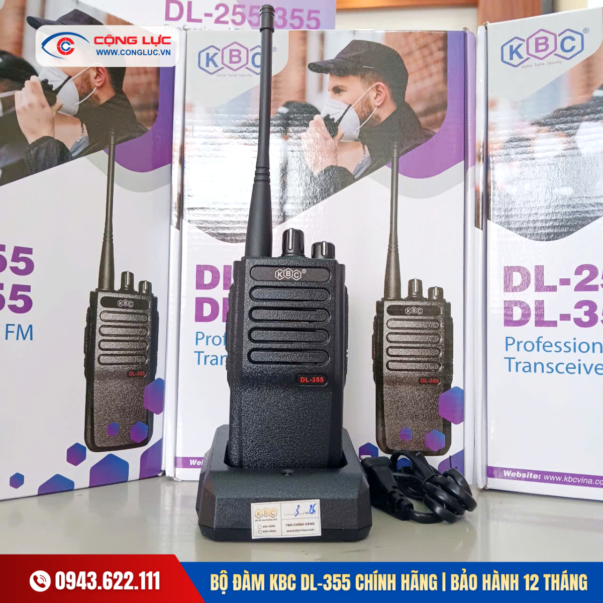 Bán bộ đàm KBC DL-355 giá rẻ tại Hải Phòng