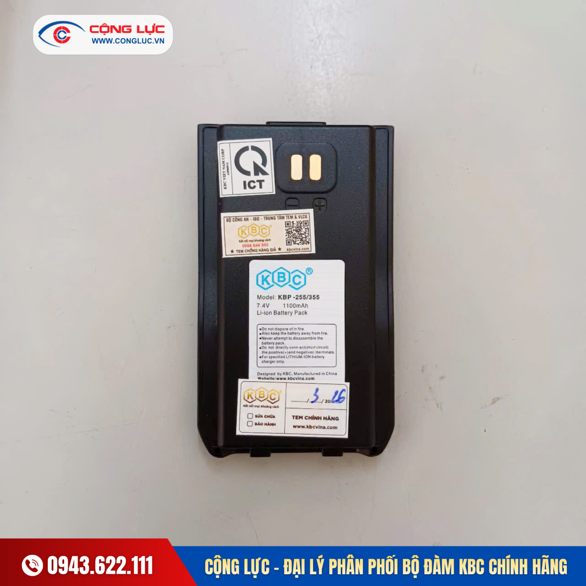 bán pin bộ đàm KBC giá rẻ tại Hải Phòng