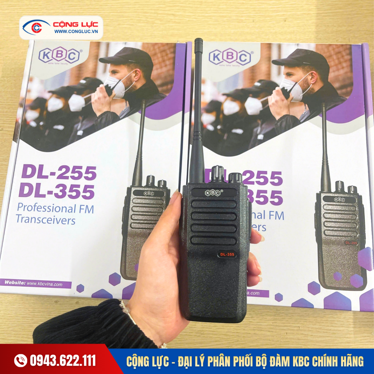 Cộng Lực đại lý bán bộ đàm KBC tại Hải Phòng chính hãng