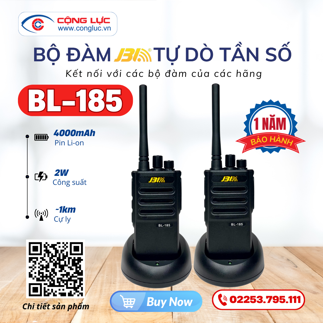 máy bộ đàm cầm tay JBL BL-185 chính hãng giá tốt