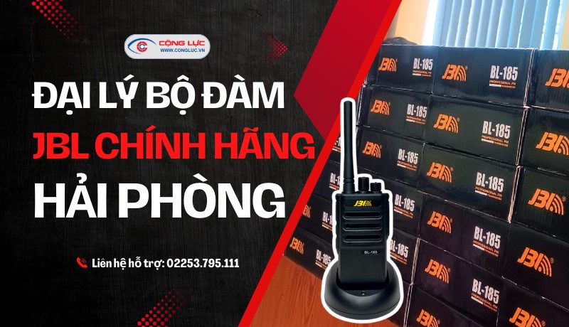 đại lý Cộng Lực bán bộ đàm cầm tay JBL chính hãng Hải phòng