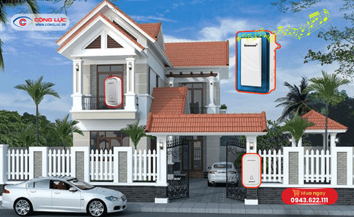 Bán chuống cửa không dây Kawasan DB659 giá rẻ tại Hải Phòng
