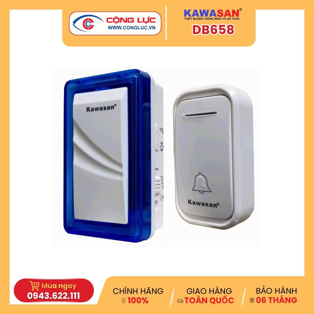 Bán chuông cửa không dây Kawasan DB658 giá rẻ