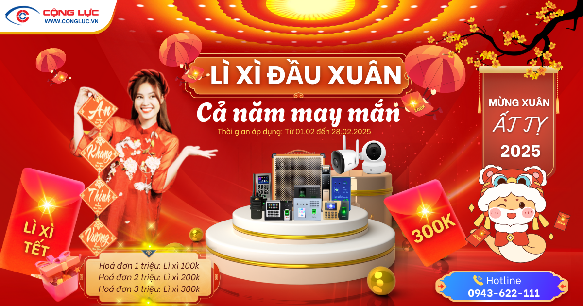 Chương trình tại Cộng Lực lì xì đầu xuân cả năm may mắn