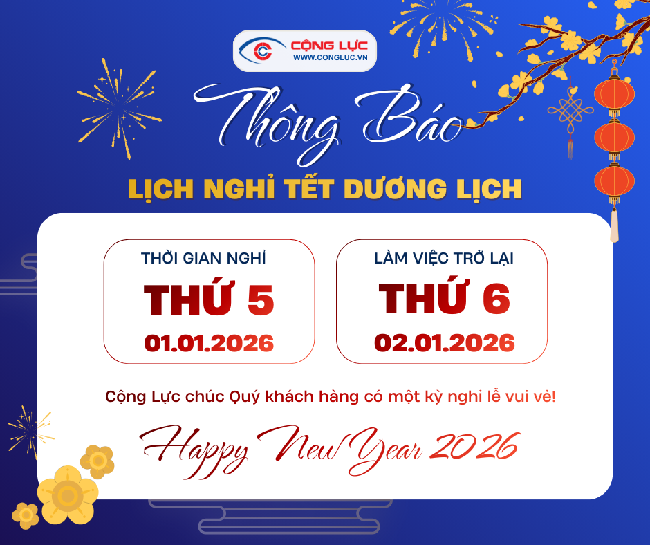 Công ty Cộng Lực thông báo lịch nghỉ tết 2026