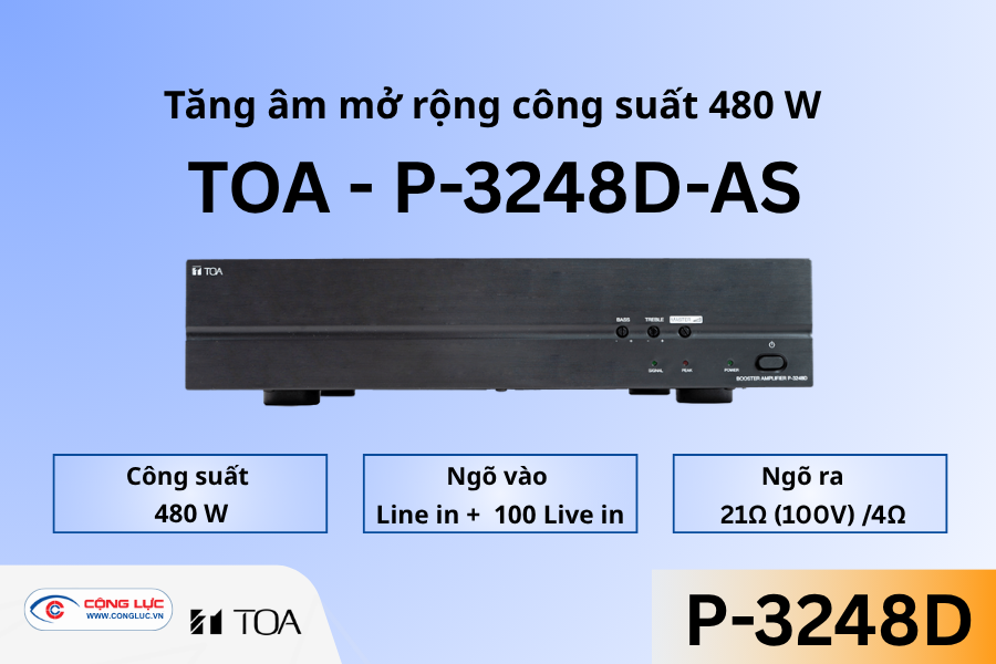 Bán âm ly mở rộng công suất 480W P-3248D-AS tại Hải Phòng