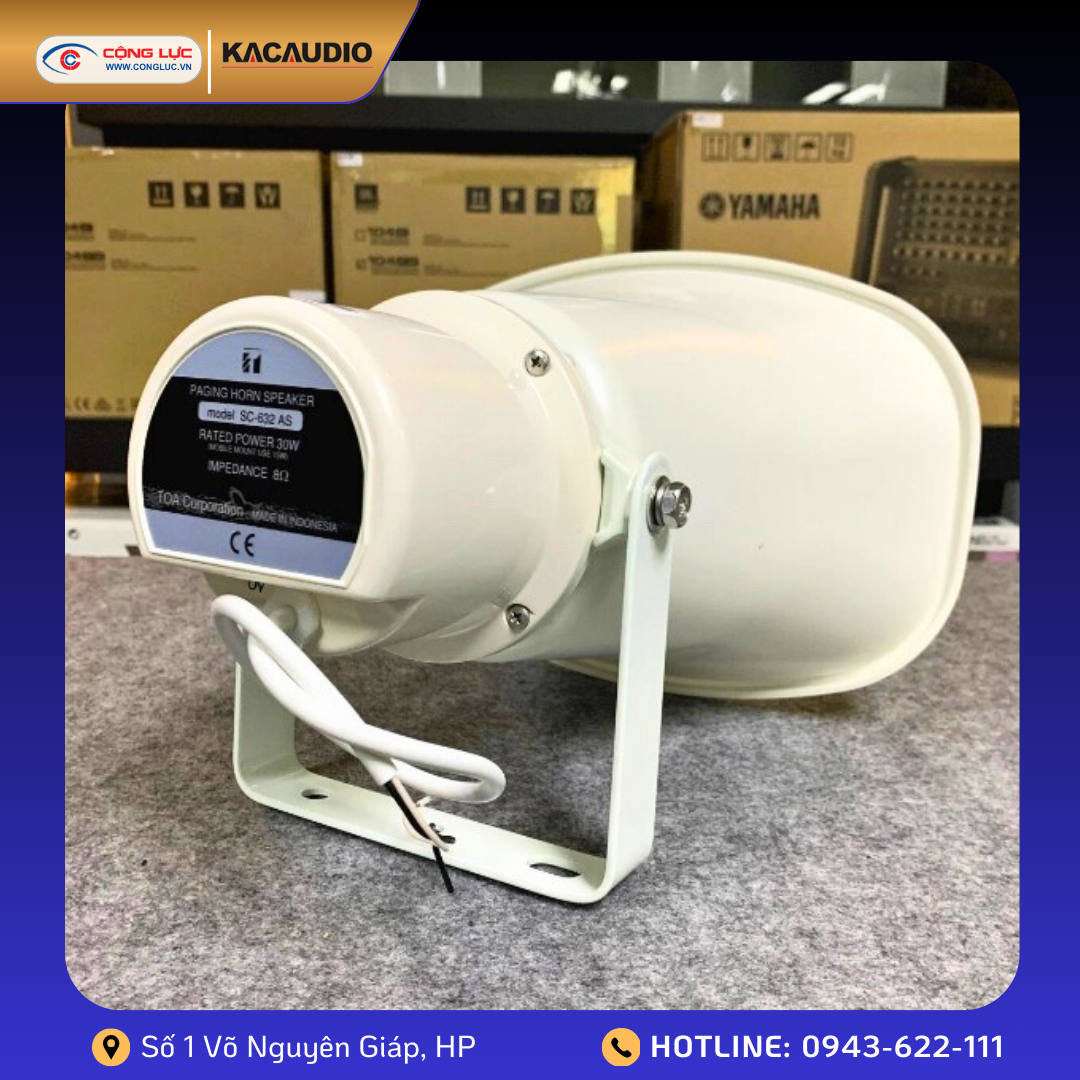 Bán loa phản xạ vành chữ nhật 30W toa SC-632 tại Hải Phòng