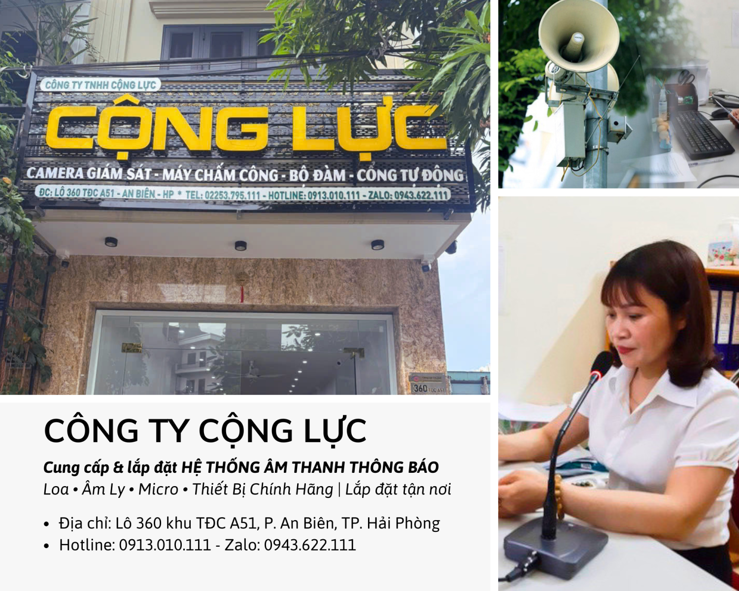 Cộng Lực địa chỉ lắp đặt hệ thống âm thanh tại Hải Phòng chuyên nghiệp