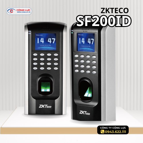máy chấm công kiểm soát ra vào vân tay ZKteco SF200ID