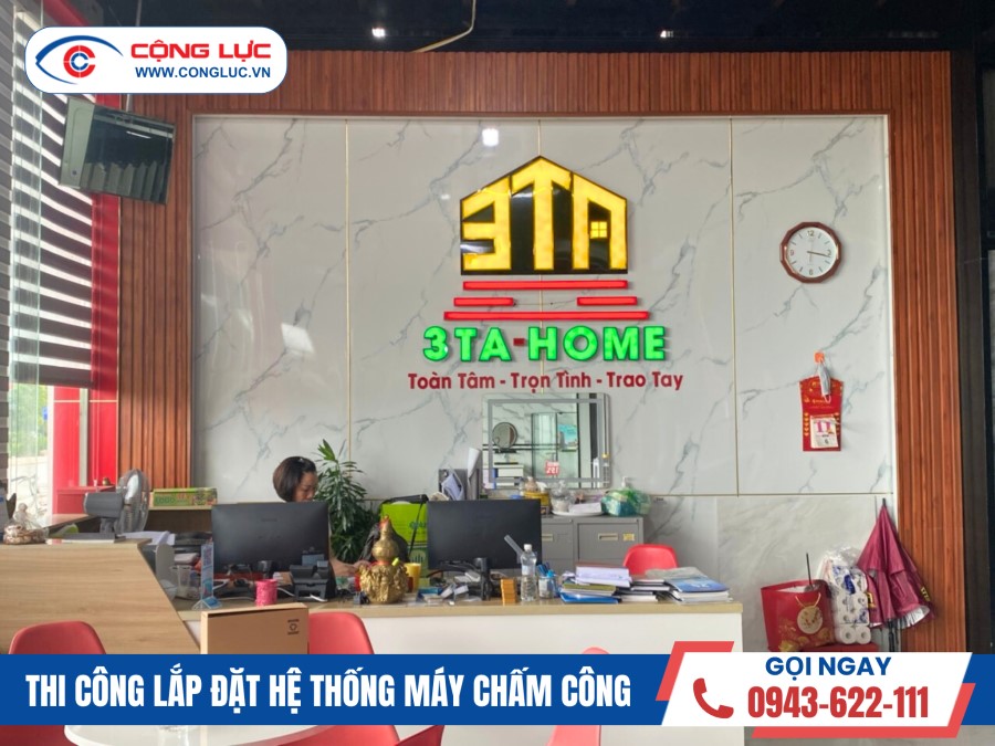 lắp đặt máy chấm công tại xã thuỵ hương huyện kiến thuỵ hải phòng showroom 3ta home