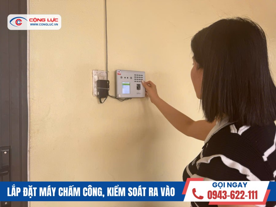 lắp máy chấm công tại mạo khê quảng ninh công ty thuỷ bộ đại dương