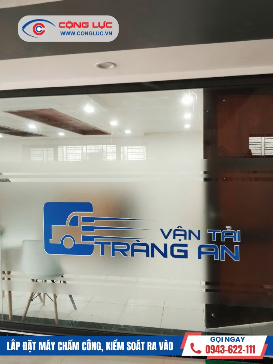 Cộng Lực lắp máy chấm công vân tay ở Công ty vận tải Tràng An tại Lê Hồng Phong Hải Phòng