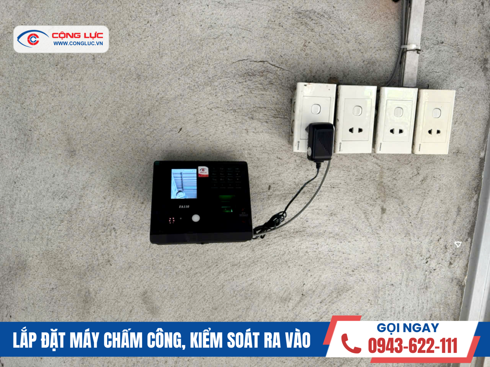 lắp máy chấm công khuôn mặt tại công ty lập đắc danh gia phú thái hải dương