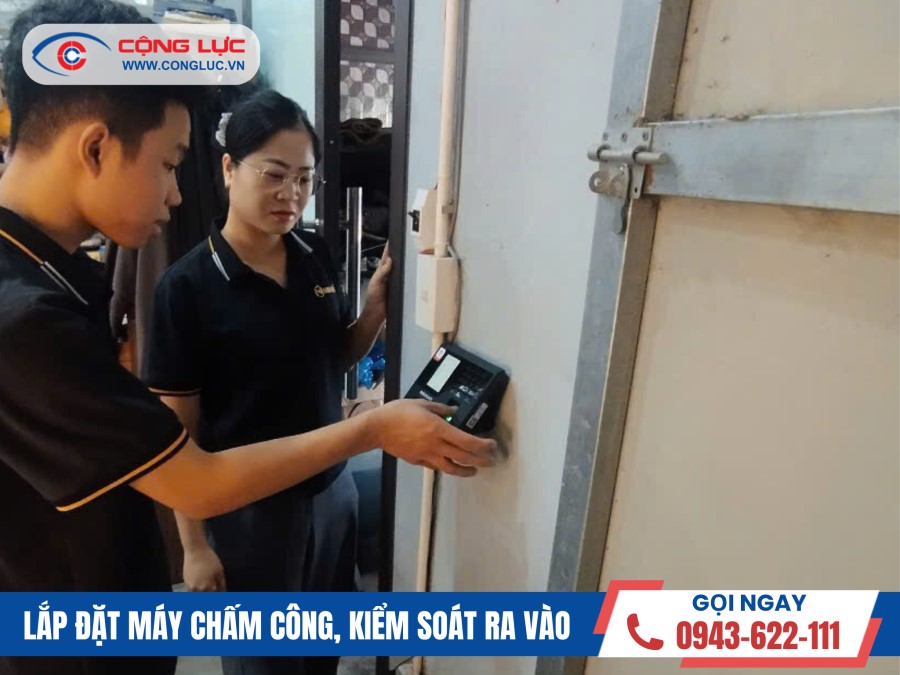 Lắp máy chấm công tại Minh Hiếu Auto huyện An Lão Hải Phòng