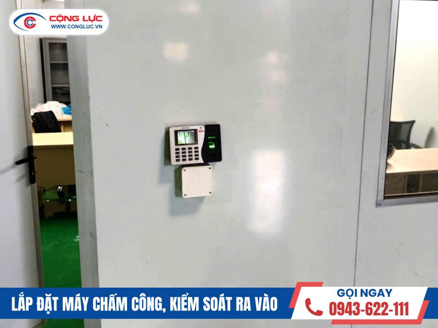 lắp máy chấm công tại công ty tự động hoá changxin việt nam tại Hải Phòng