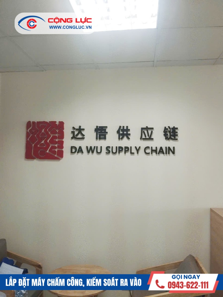 lắp máy chấm công văn phòng đại diện DA WU SUPPLY tại toà nhà thành Đạt 1, Ngô Quyền, Hải Phòng