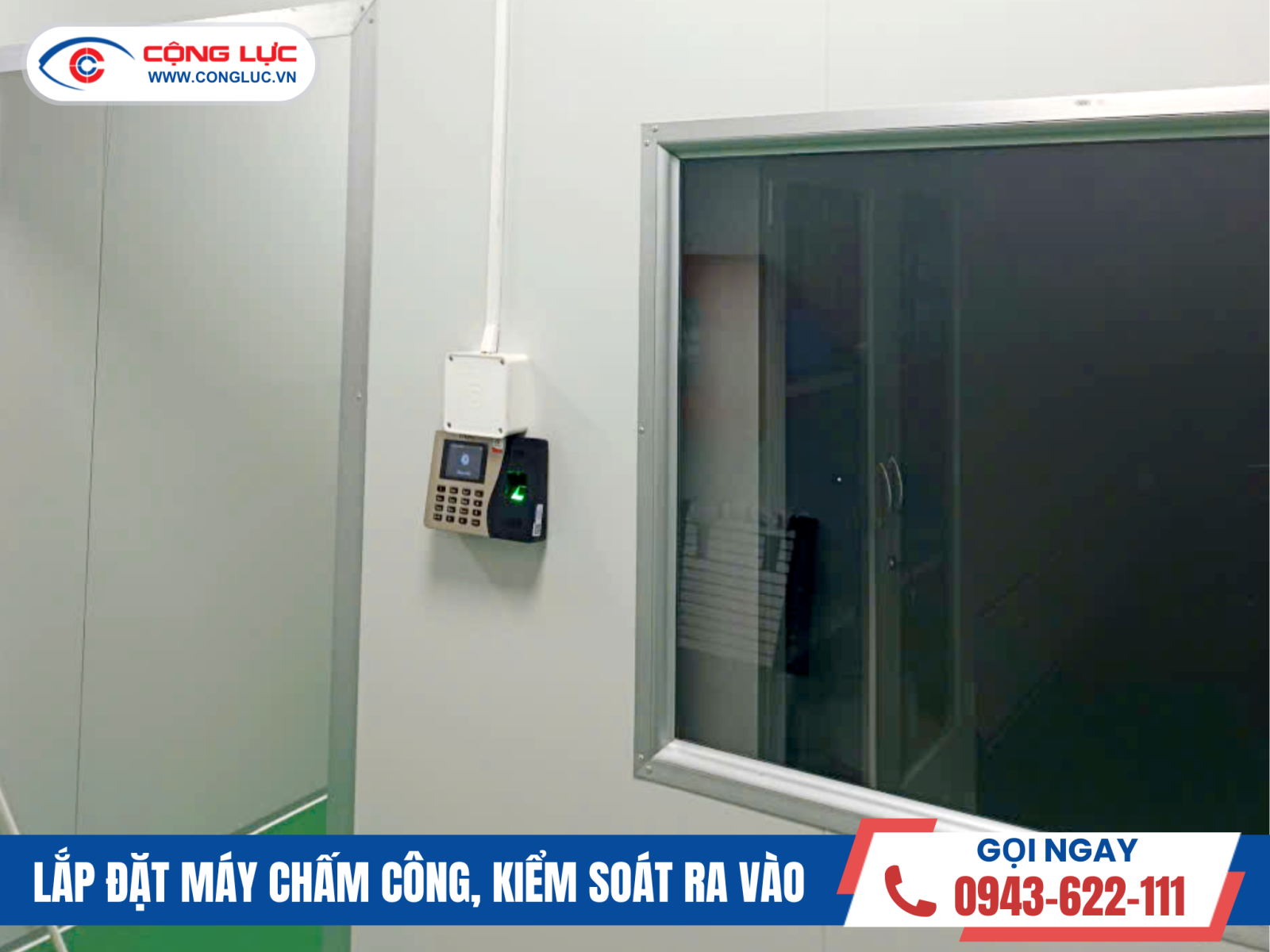 lắp máy chấm công vân tay tại kcn tràng duệ hải phòng công ty Silver Vina