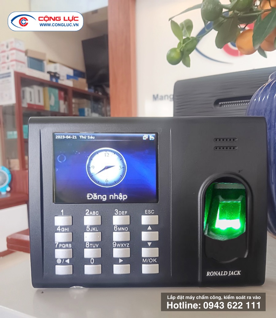Máy chấm công vân tay Ronald Jack Rj550 Pro giá rẻ