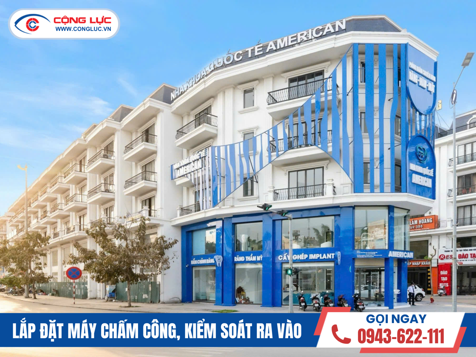 Lắp máy chấm công hồng gai quảng ninh - nha khoa phấn hoa