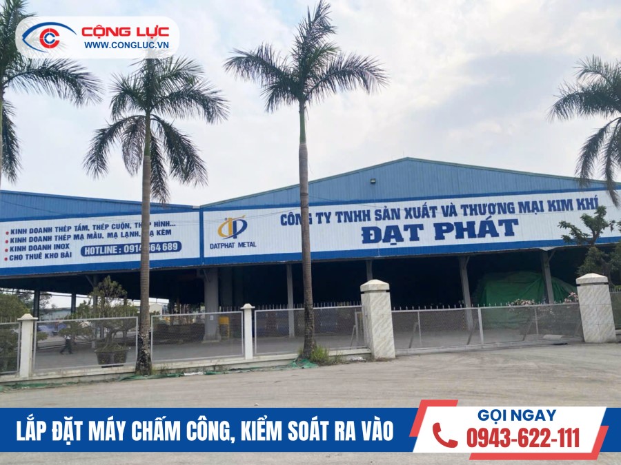 công trình lắp máy chấm công tại huyện An Dương Hải Phòng - Công ty kim khí đại phát