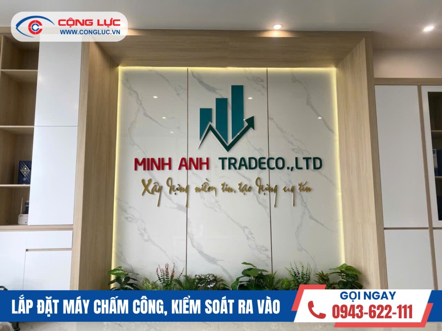 lắp máy chấm công tại công ty xây dựng minh anh, Vinhomes Marina Cầu Rào Hải Phòng