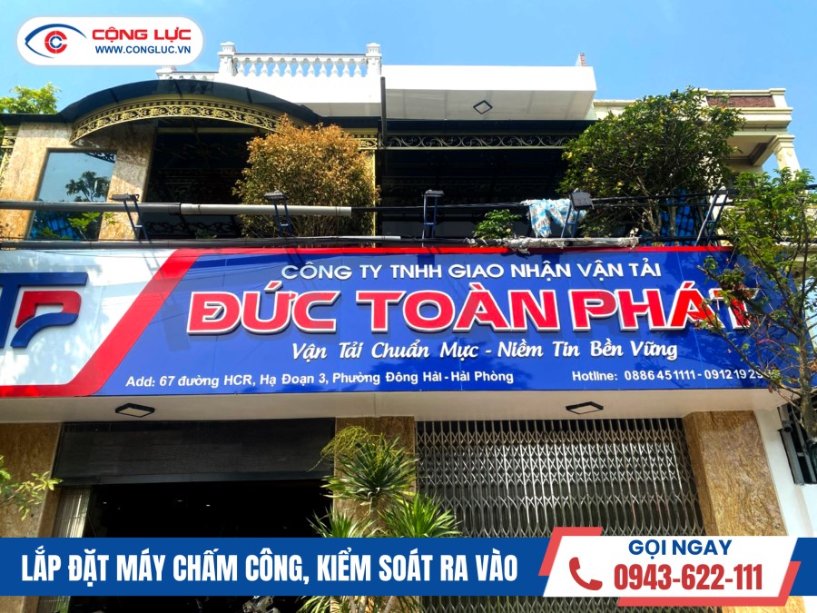 lắp máy chấm công tại Hải Phòng - Công ty giao nhận vận tải Đức Toàn Phát