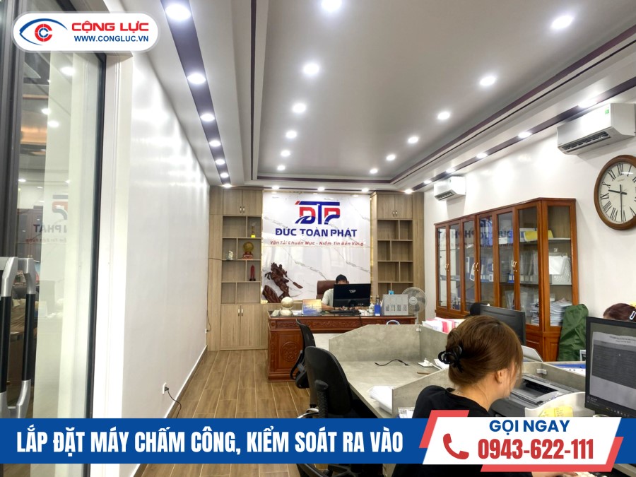 lắp máy chấm công tại đông hải hải phòng công ty vận tải đức toàn phát