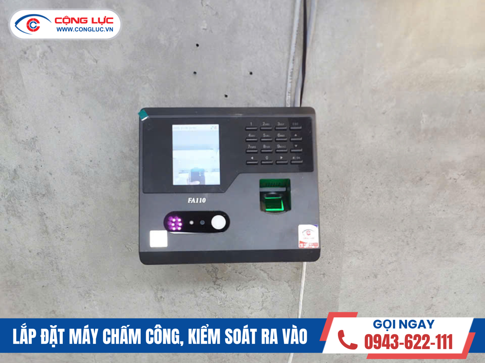 lắp máy chấm công khuôn mặt ronald jack fa110 tiệm bánh titi phạm cake lạch tray