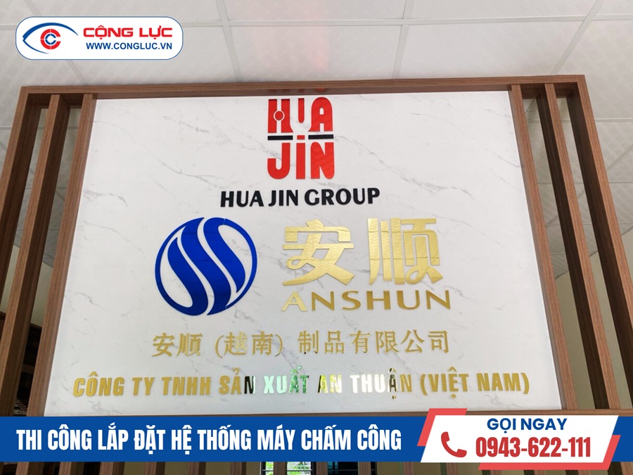 Cộng Lực Lắp đặt máy chấm công ở công ty An Thuận huyện Quỳnh Phụ Thái Bình