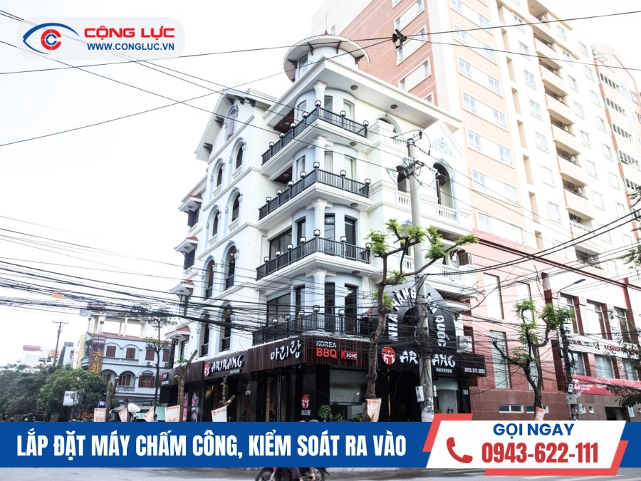 Cộng Lực lắp máy chấm công tại Nhà hàng Hàn Quốc Arirang số 191 Văn Cao, Hải Phòng